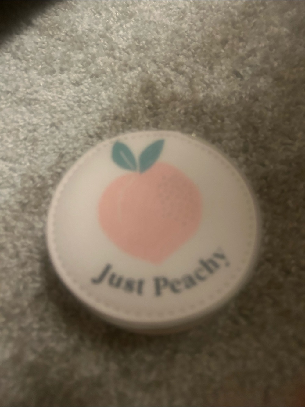 Just Peachy Round travel pill organizer